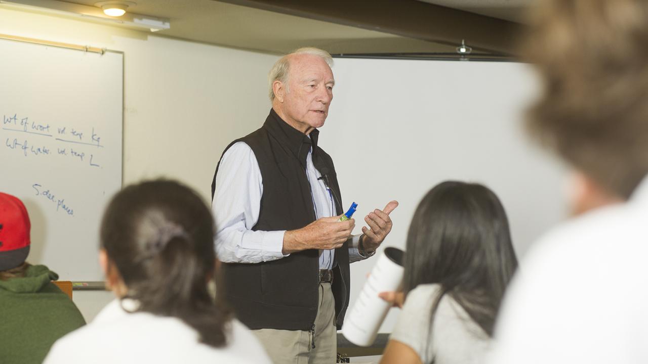 Micheal Lewis in the classroom