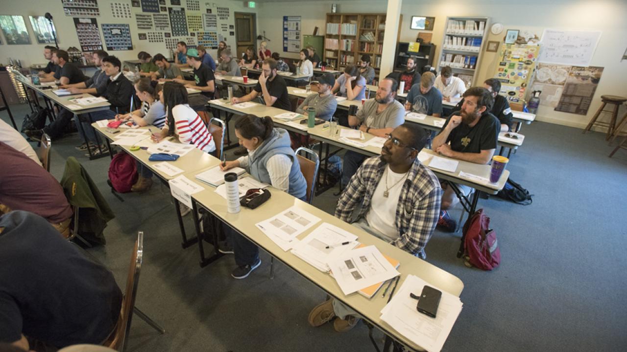 Master Brewers Program students in classroom