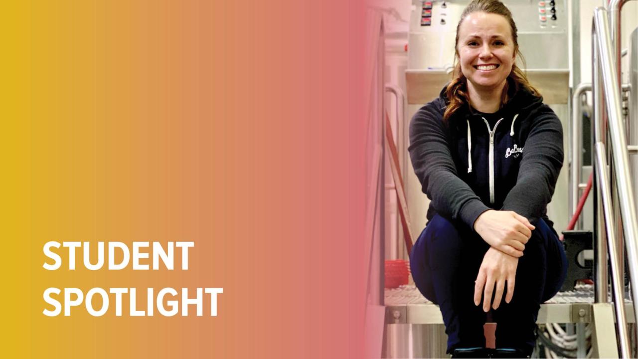 Master brewer grad Amanda Koeller