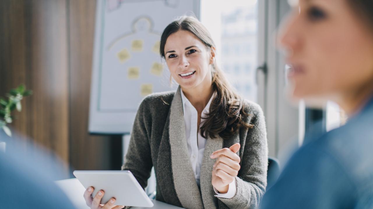 woman in business meeting