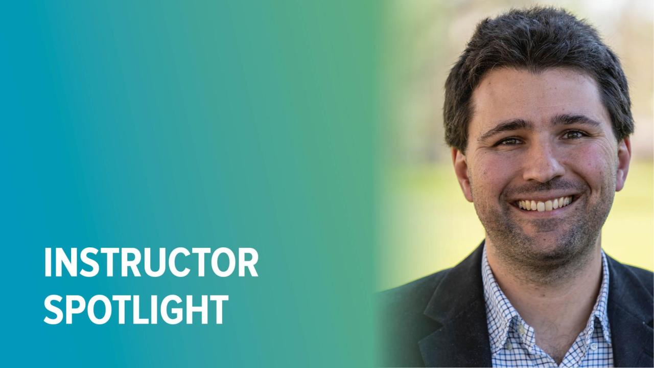 Data Analytics instructor Thomas Duncan