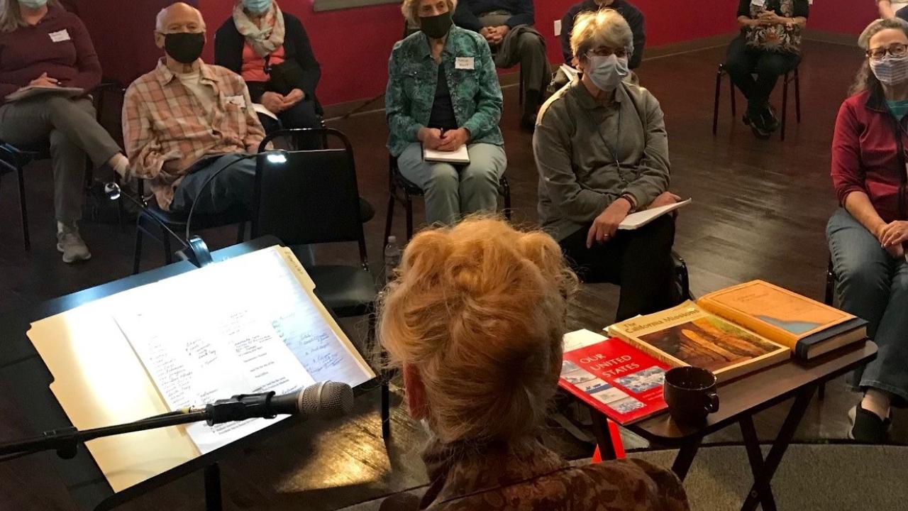 Group of OLLI members in class at Watermelon Music
