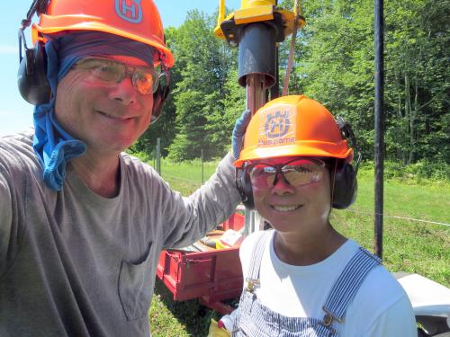 Winemaking grad Gayle Schulte and husband