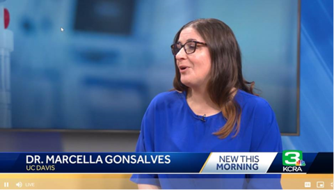 public health certificate program instructor Marcella Gonsalves talks about the program on KCRA