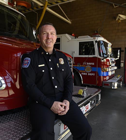 Nathan Trauernicht at UC Davis Fire Dept.