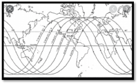 map showing path of Sputnik