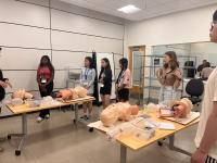 UC Davis Pre-College Program students learn the basics of CPR training