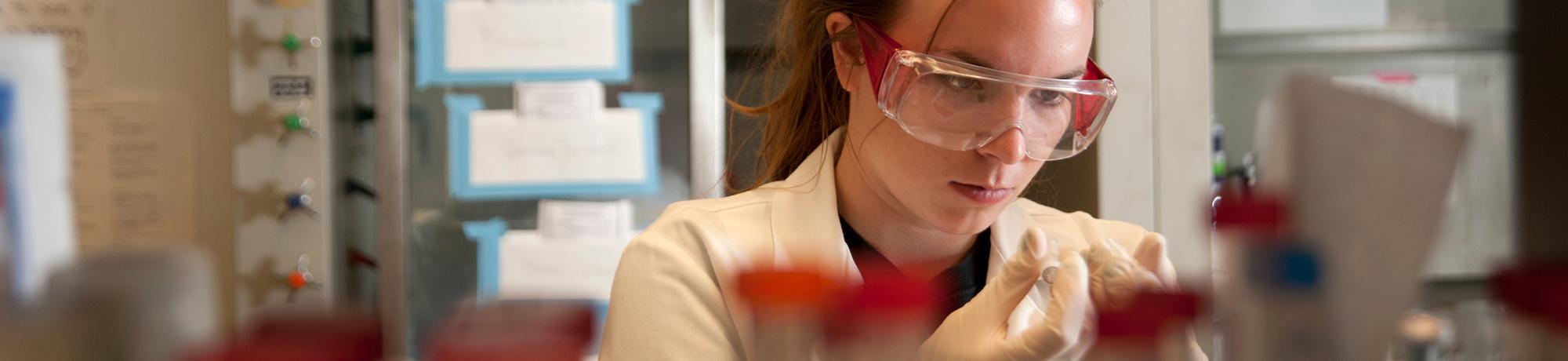 woman working in a science lab